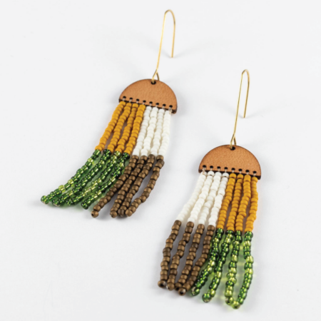 Beaded Fringe Earrings - Image 2