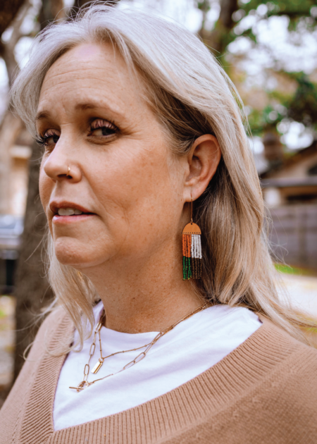 Beaded Fringe Earrings - Image 4